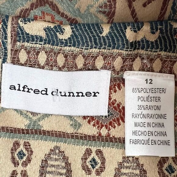 VINTAGE ALFRED DUNNER TAPESTRY PAtCHWORK JACKET - Picture 7 of 13